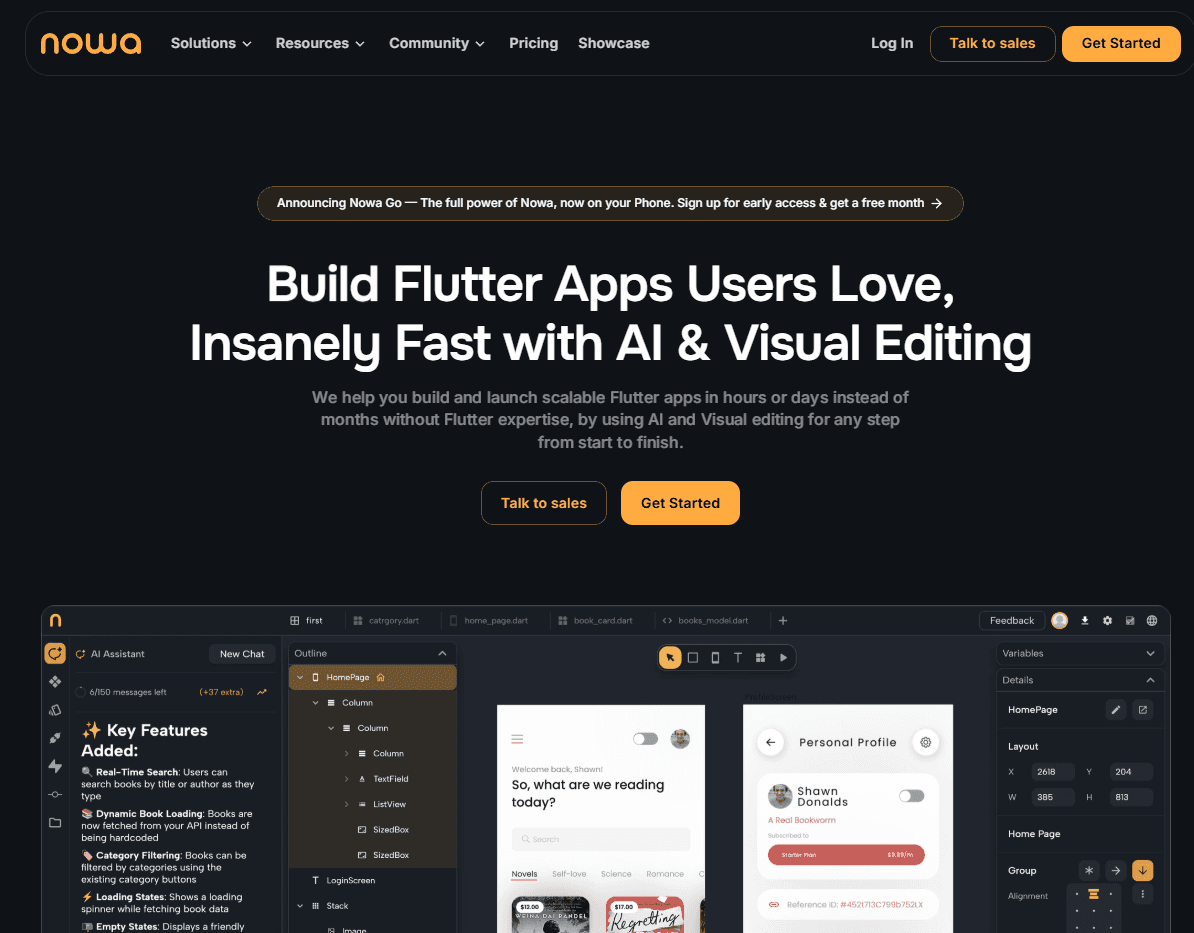 AI Flutter Builder - Landing Page