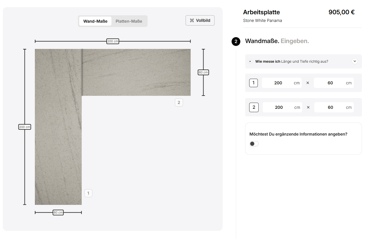 Worktop Configurator